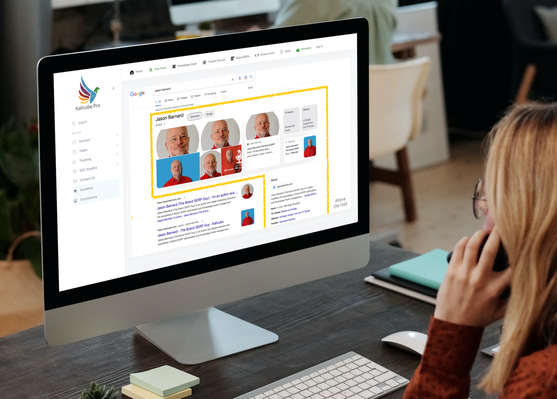 screenshot of Kalicube Pro